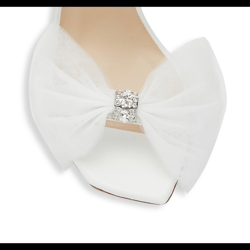 Stuart Weitzman Bow High-Heel Sandals Wedding Sho… - image 3